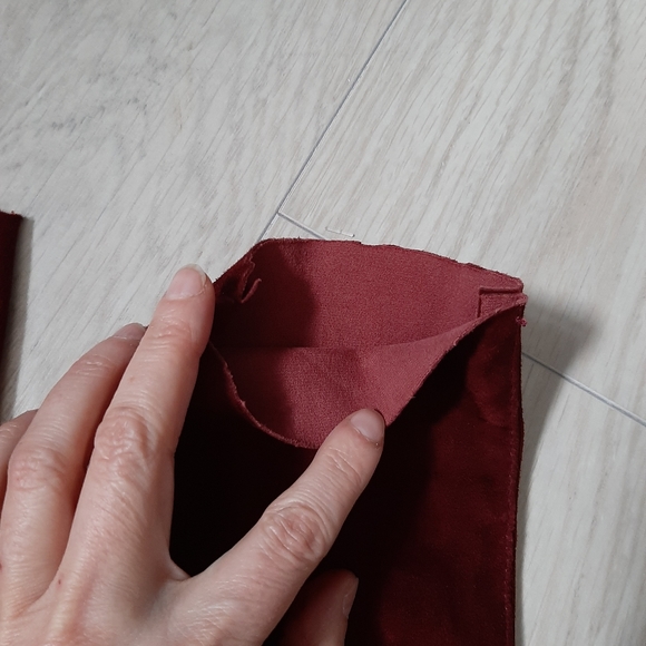 Joseph burgundy stretchy pants suede - Picture 4 of 7